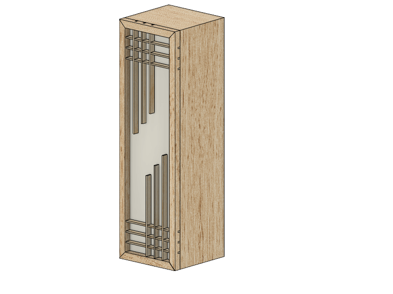 A digitalized example mockup of the Ginkgo Lamp.
