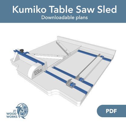 Plans - Kumiko Table Saw Sled: V-Classic