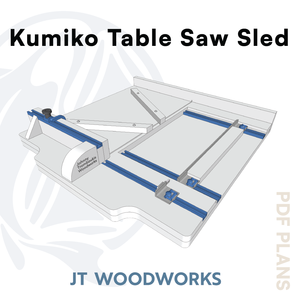 Plans - Kumiko Table Saw Sled: V-Classic