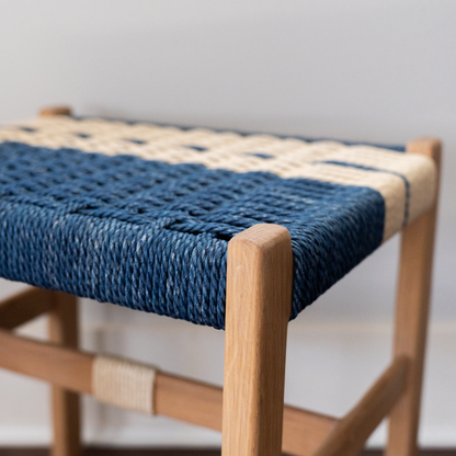 The Woven Indigo Perch - Stool