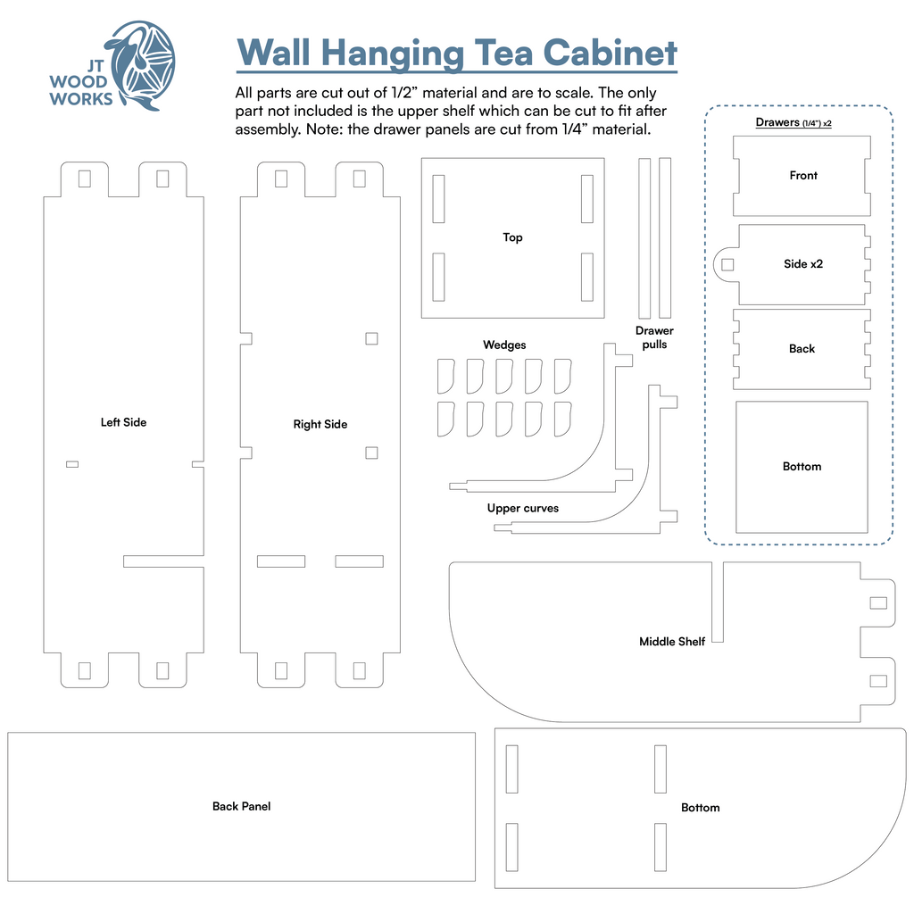 Plans - Tea Cabient