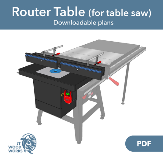 A graphic for the product listing: Plans - Router Table