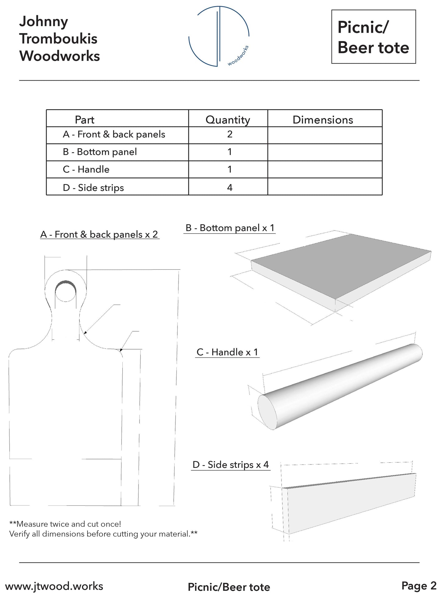 Plans - Beer Tote