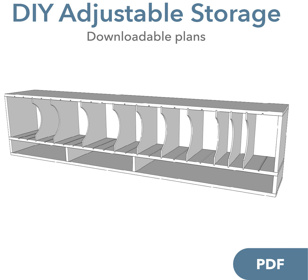 Plans - DIY Adjustable Storage