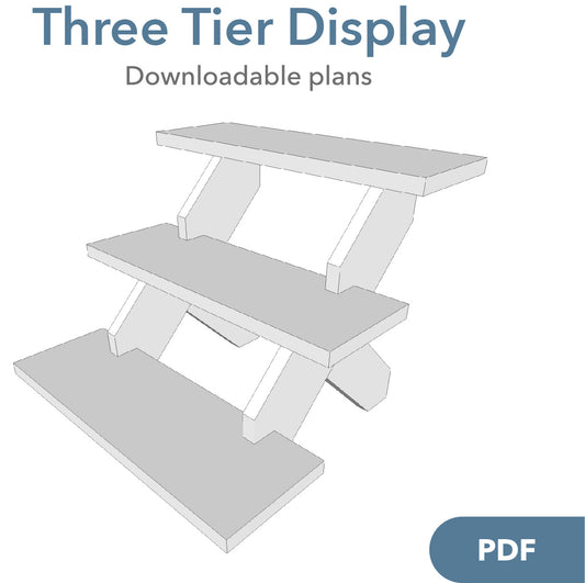 Plans - Three Tier Display Stand