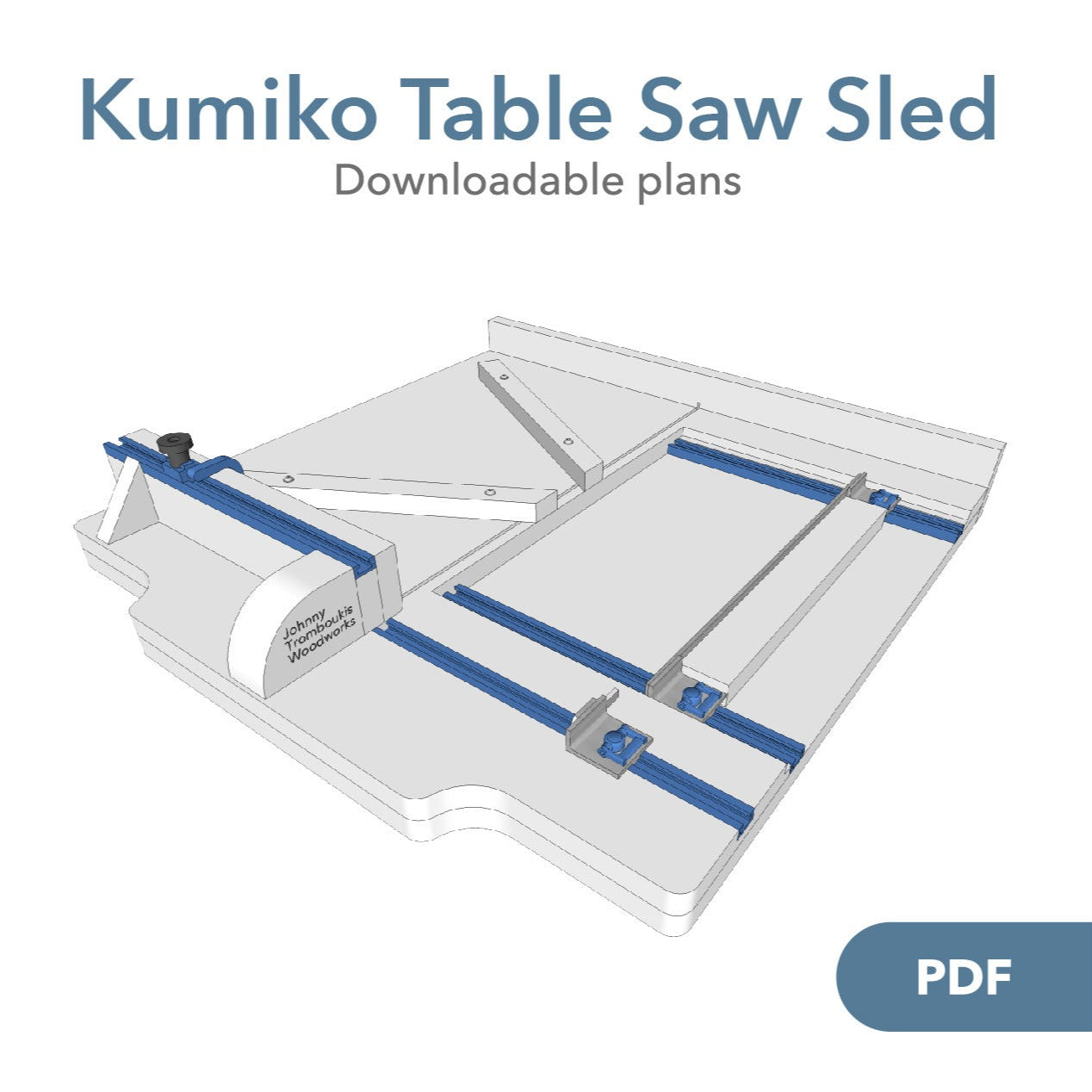 Plans - Kumiko Table Saw Sled: V-Classic