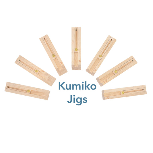 Photo of JT Woodwork's branded kumiko jigs. Available angles: 15˚, 22.5˚, 30˚, 45˚, 60˚, 67.5˚, 75˚.
