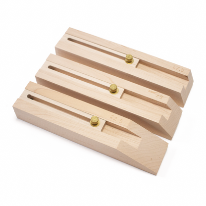 Handmade Kumiko Jigs from JT Woodworks Kumiko Asanoha Starter Kit for beginners who want to learn the traditional Japanese art of Kumiko Design.