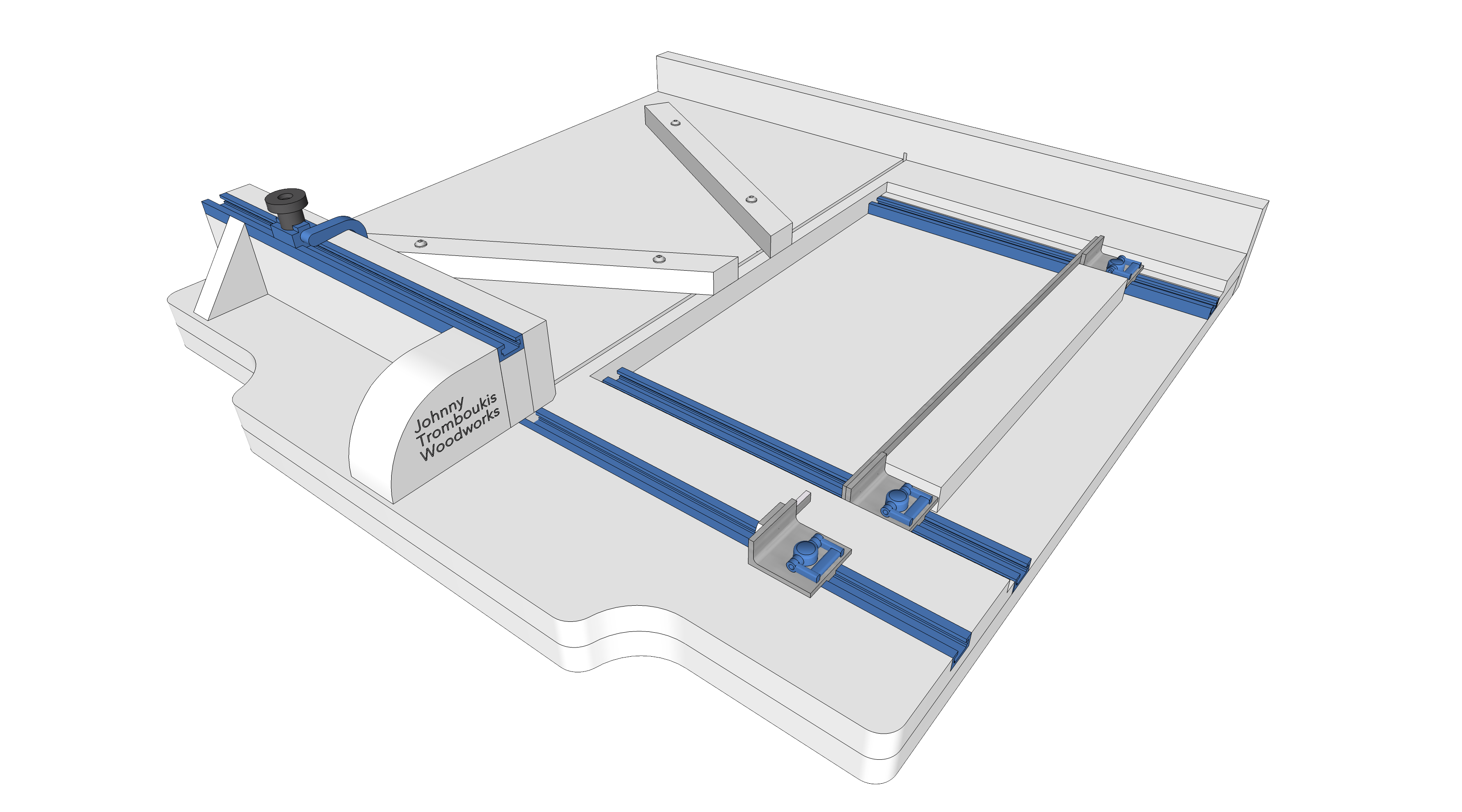 Plans - Kumiko Table Saw Sled: V-Classic