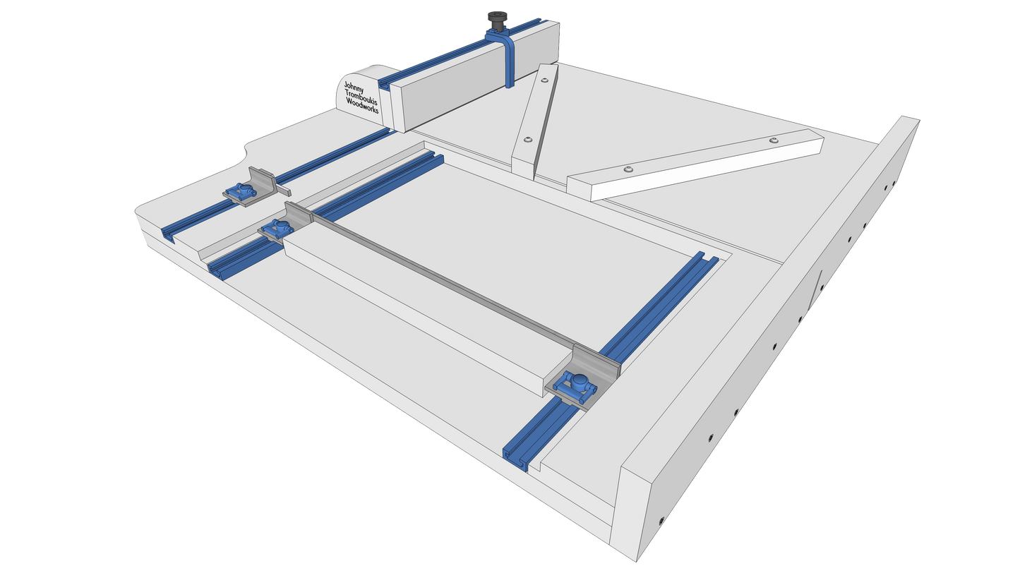 Plans - Kumiko Table Saw Sled: V-Classic